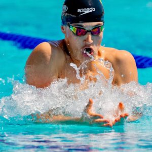 Fabio Berendes bei JEM im slowakischen Samorin: Kein Finale, kein Semifinale aber Zeiten, die in der Zukunft Großes von dem 18-jährigen Emsbürener Brustschwimmer erwarten lassen.