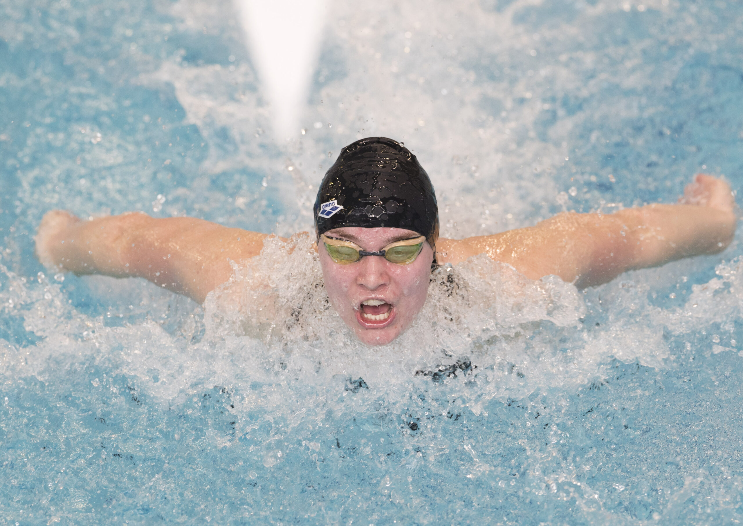 Laura Vehns imponierte im Stadionbad auf der 50-m-Bahn schon mit wieder recht starken Zeiten